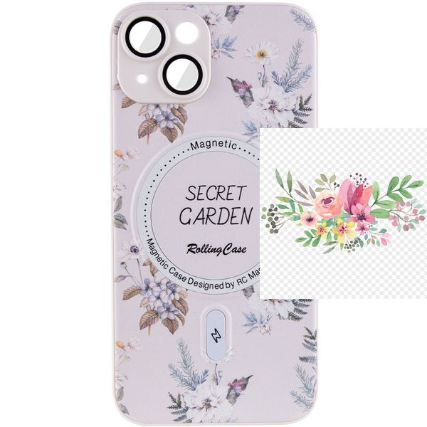TPU+PC чохол Secret Garden with MagSafe для Apple iPhone 14 (6.1") 58012 фото