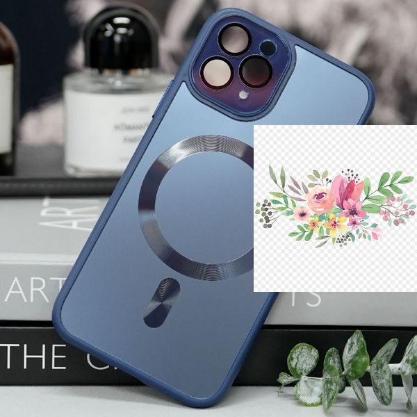 Чохол TPU+Glass Sapphire Midnight with MagSafe для Apple iPhone 15 Pro (6.1") 66641 фото