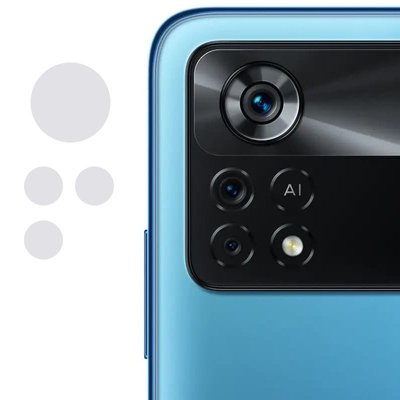 Гнучке захисне скло 0.18mm на камеру (тех.пак) для Xiaomi Poco X4 Pro 5G 54452 фото