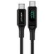 Дата кабель Acefast C6-03 USB-C to USB-C 100W zinc alloy digital display braided (1m) 65909 фото 2