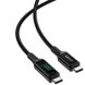Дата кабель Acefast C6-03 USB-C to USB-C 100W zinc alloy digital display braided (1m) 65909 фото 3