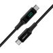 Дата кабель Acefast C6-03 USB-C to USB-C 100W zinc alloy digital display braided (1m) 65909 фото 4