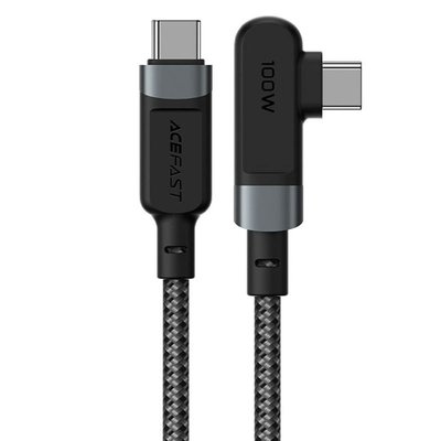Дата кабель Acefast C5-03 USB-C to USB-C 100W right angled aluminum alloy (1m) 65910 фото