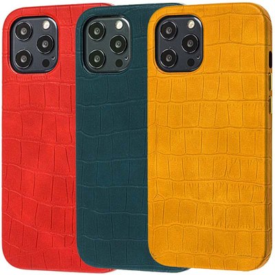 Шкіряний чохол Croco Leather для Apple iPhone 12 Pro / 12 (6.1") 44107 фото