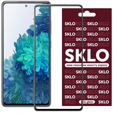 Захисне скло SKLO 3D (full glue) для Samsung Galaxy S20 FE 39288 фото