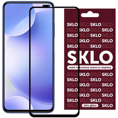 Захисне скло SKLO 3D (full glue) для Xiaomi K30 / Poco X3 / X3 NFC / X3 Pro / Mi 10T/ Mi 10T Pro 35450 фото