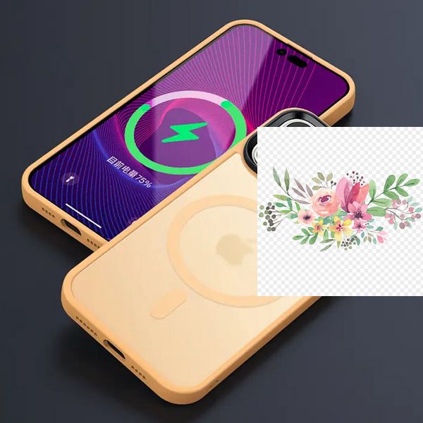 TPU+PC чохол Metal Buttons with MagSafe Colorful для Apple iPhone 12 Pro / 12 (6.1") 64994 фото