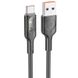 Дата кабель Hoco U120 Transparent explore intelligent power-off USB to Type-C 5A (1.2m) 66084 фото 7