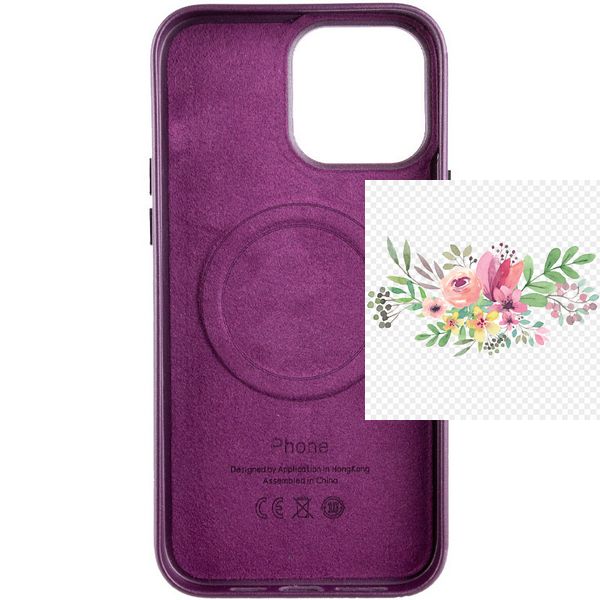 Шкіряний чохол Leather Case (AA Plus) with MagSafe для Apple iPhone 13 Pro (6.1") 57471 фото