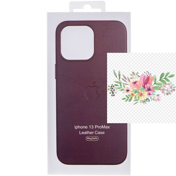 Шкіряний чохол Leather Case (AA Plus) with MagSafe для Apple iPhone 13 Pro Max (6.7") 57470 фото