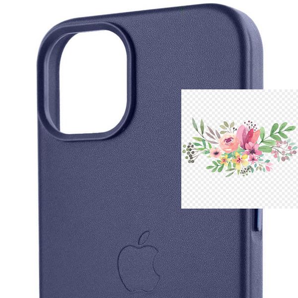 Шкіряний чохол Leather Case (AA Plus) with MagSafe для Apple iPhone 13 (6.1") 57472 фото