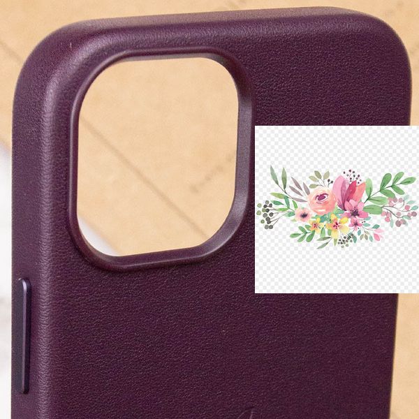 Шкіряний чохол Leather Case (AAA) with MagSafe для Apple iPhone 13 Pro Max (6.7") 63576 фото