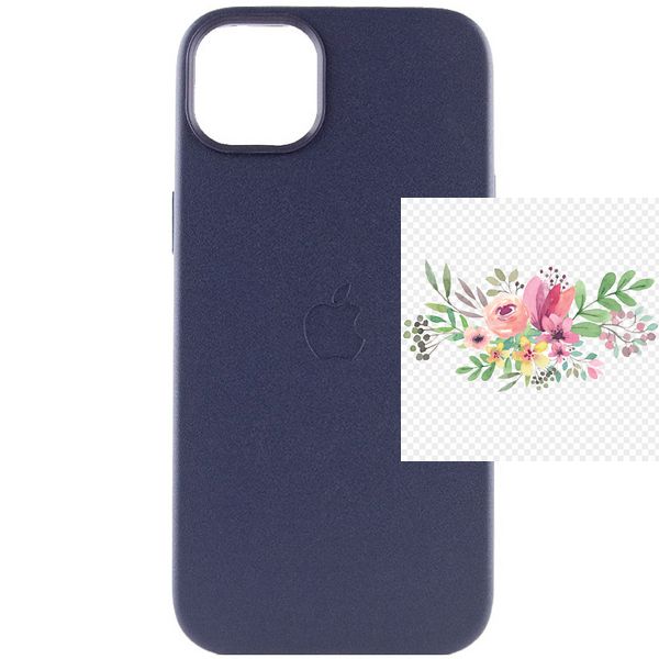 Шкіряний чохол Leather Case (AAA) with MagSafe для Apple iPhone 14 (6.1") 63582 фото
