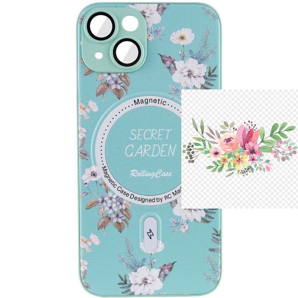 TPU+PC чохол Secret Garden with MagSafe для Apple iPhone 15 (6.1") 67969 фото
