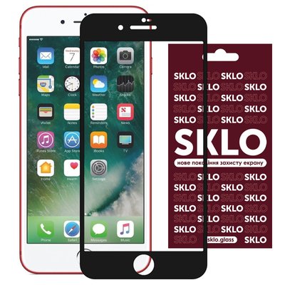 Захисне скло SKLO 3D (full glue) для Apple iPhone 7 / 8 / SE (2020) (4.7") 35435 фото