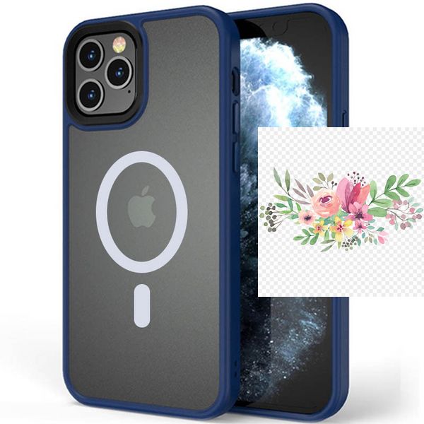 TPU+PC чохол Metal Buttons with MagSafe для Apple iPhone 12 Pro Max (6.7") 54123 фото