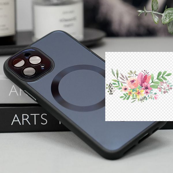 Чохол TPU+Glass Sapphire Midnight with MagSafe для Apple iPhone 12 Pro Max (6.7") 65445 фото