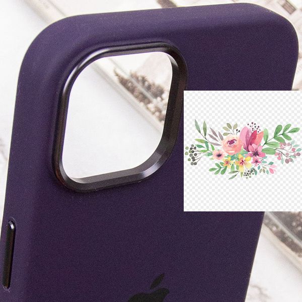 Чохол Silicone Case Metal Buttons (AA) для Apple iPhone 14 (6.1") 65326 фото