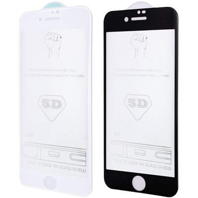 Захисне скло 5D Hard (full glue) (тех.пак) для Apple iPhone 6/6s (4.7") 37937 фото