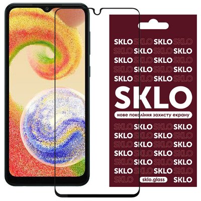 Захисне скло SKLO 3D (full glue) для Samsung Galaxy A04 / A04s / A04e 57381 фото
