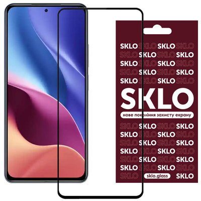 Захисне скло SKLO 3D (full glue) для Xiaomi Redmi K40/K40 Pro/K40 Pro+/Poco F3/Mi 11i/Poco X3 GT 43756 фото