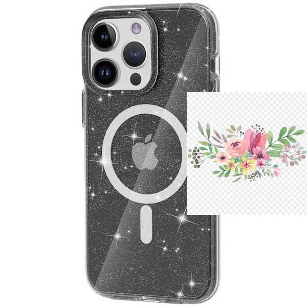 Чохол TPU Galaxy Sparkle (MagFit) для Apple iPhone 14 Pro (6.1") 66250 фото