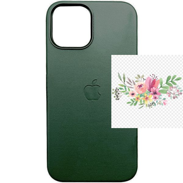 Шкіряний чохол Leather Case (AAA) with MagSafe and Animation для Apple iPhone 13 Pro (6.1") 57150 фото