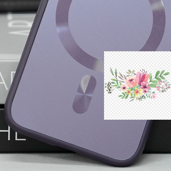 Чохол TPU+Glass Sapphire Midnight with MagSafe для Apple iPhone 14 (6.1") 65449 фото